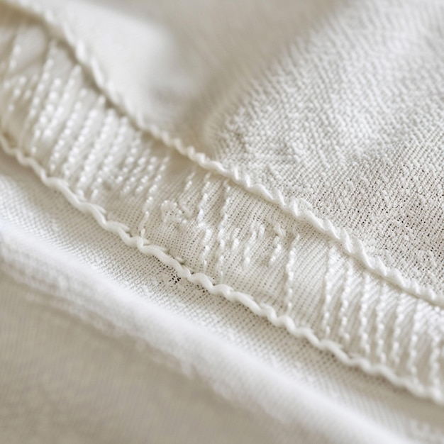 haft artystyczny na lnianej tkaninie